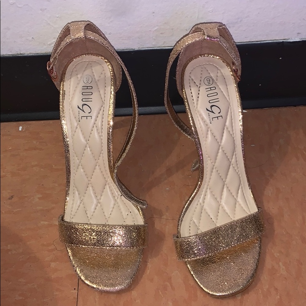 Rose gold heels